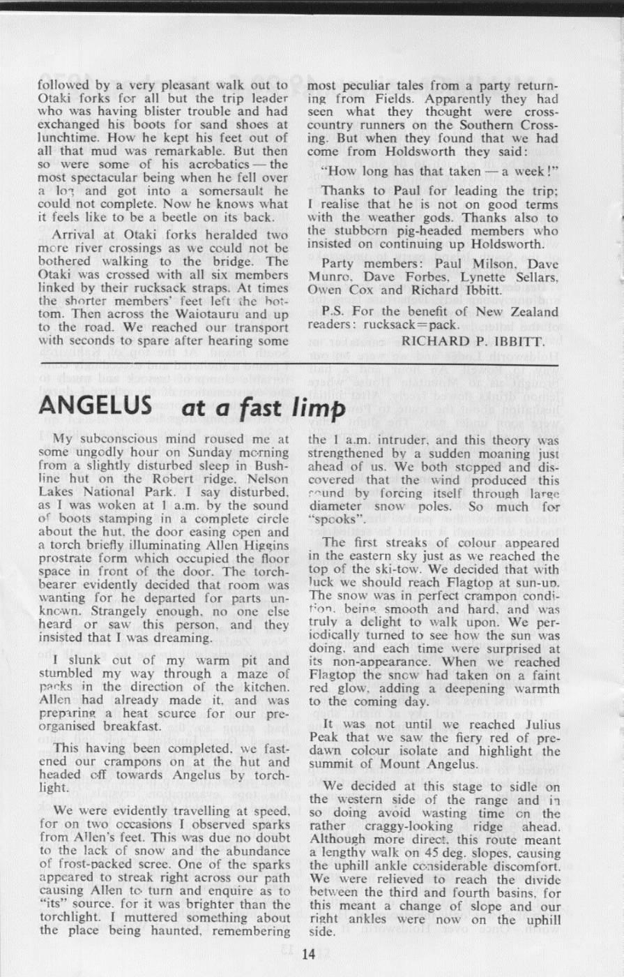 Scanned journal page 1 of 3: Angelus