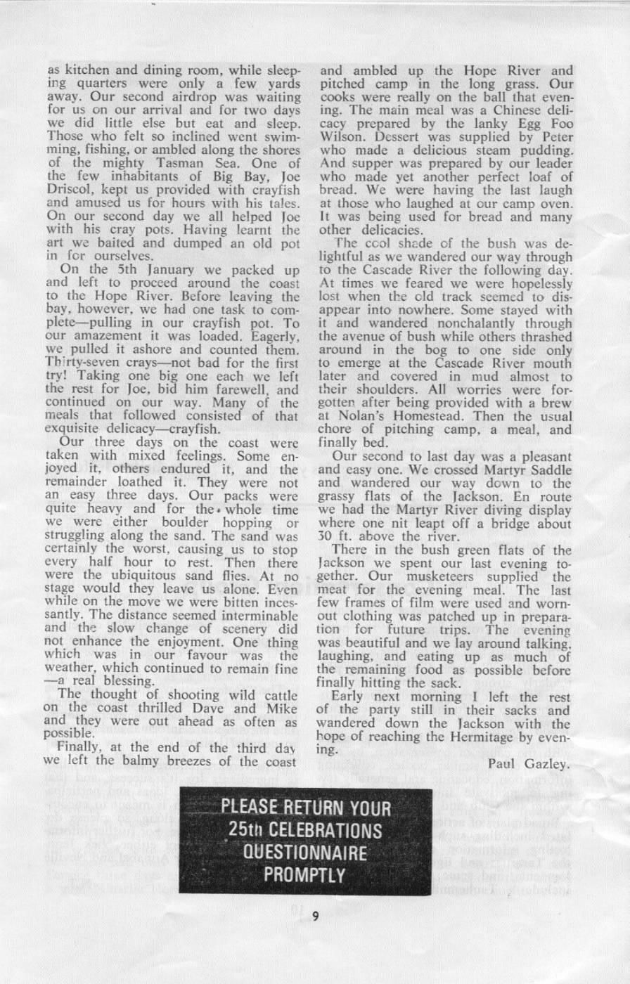 Scanned journal page 4 of 4: A Hunt-ing We Did Go