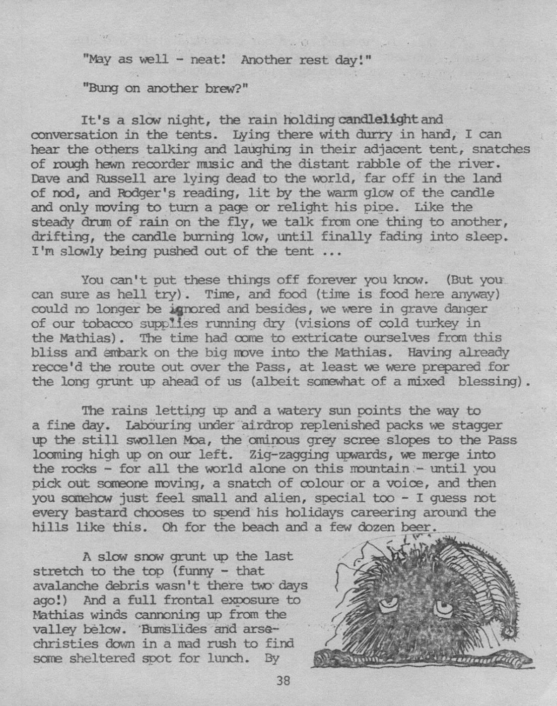 Scanned journal page 3 of 7: Drongos in Westland 1976
