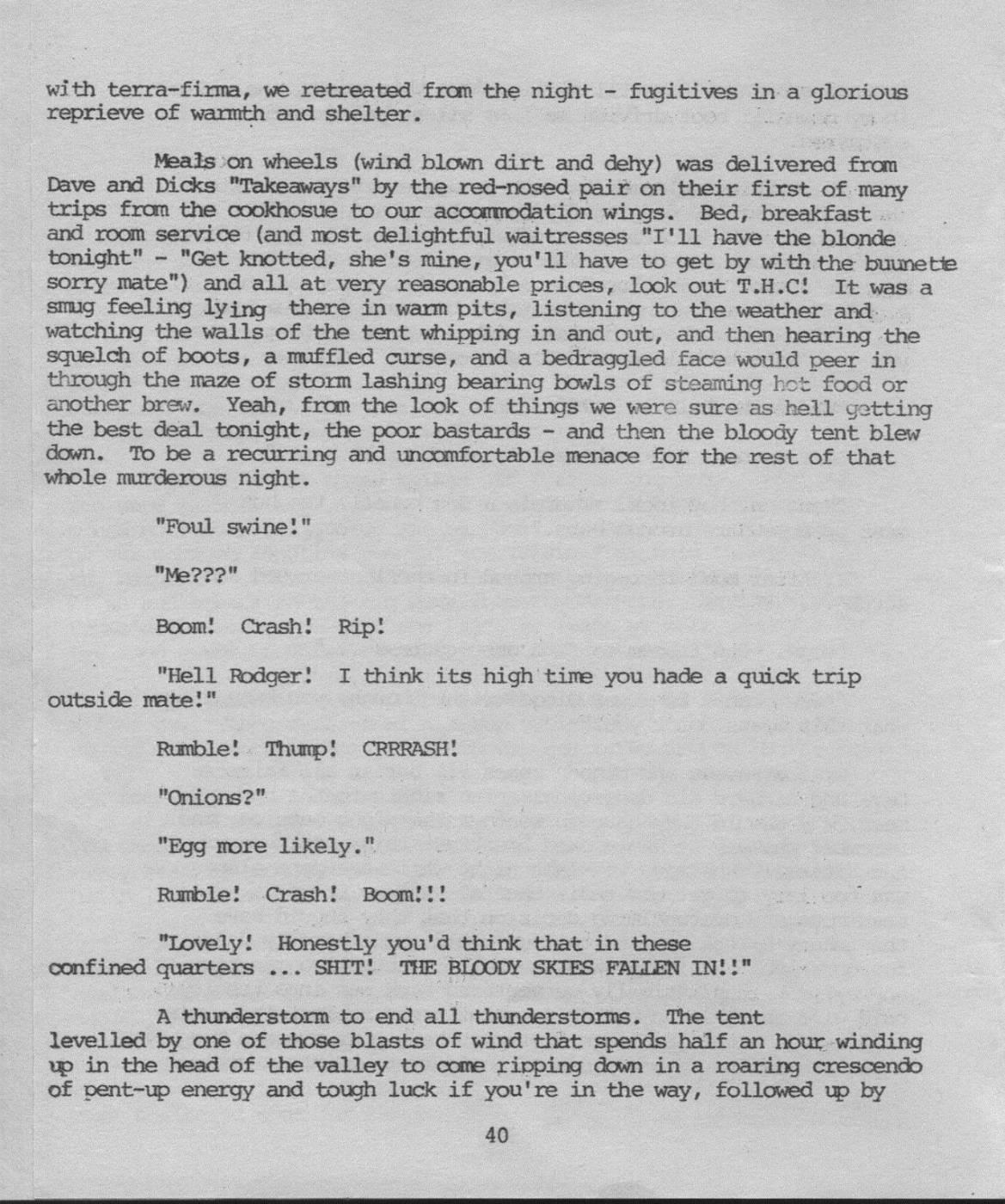 Scanned journal page 5 of 7: Drongos in Westland 1976