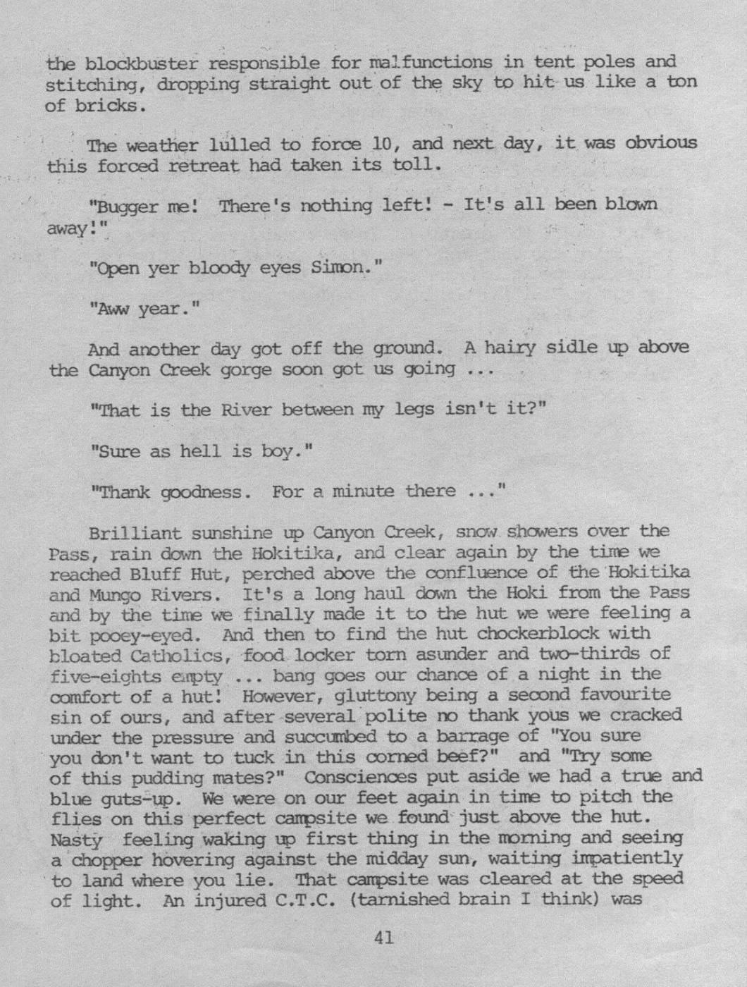 Scanned journal page 6 of 7: Drongos in Westland 1976