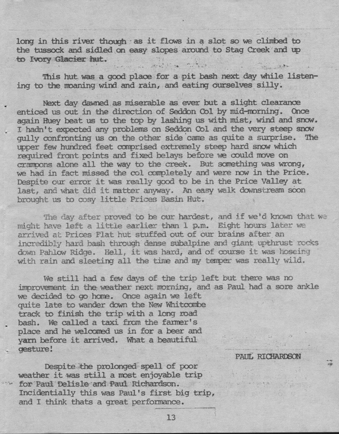 Scanned journal page 2 of 3: High on the West Side