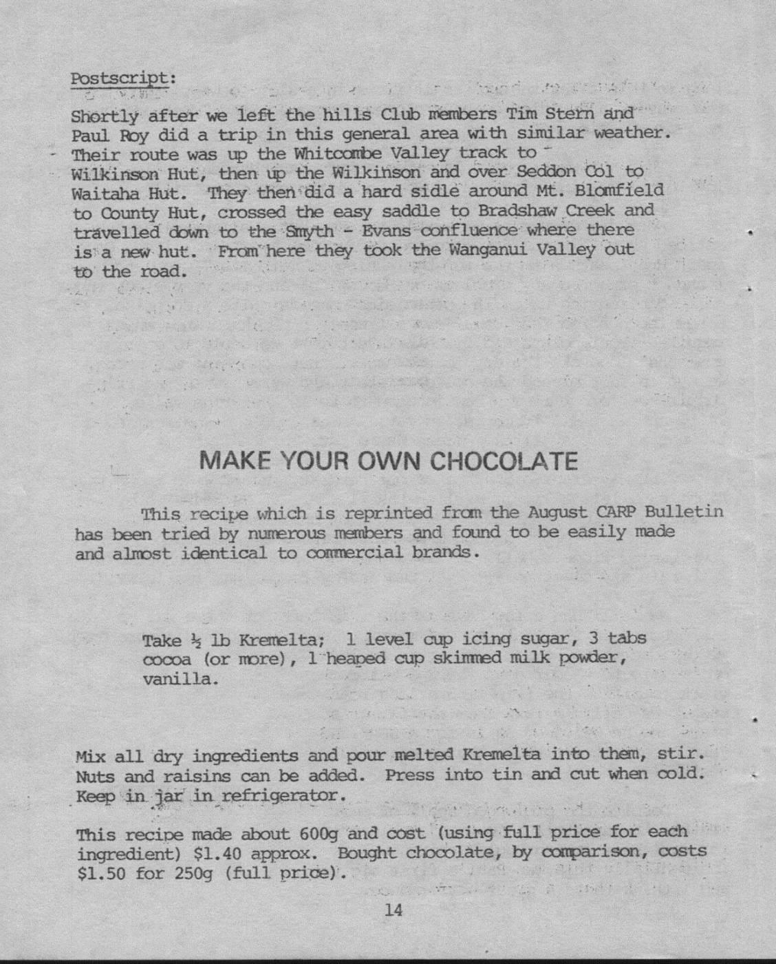 Scanned journal page 3 of 3: High on the West Side