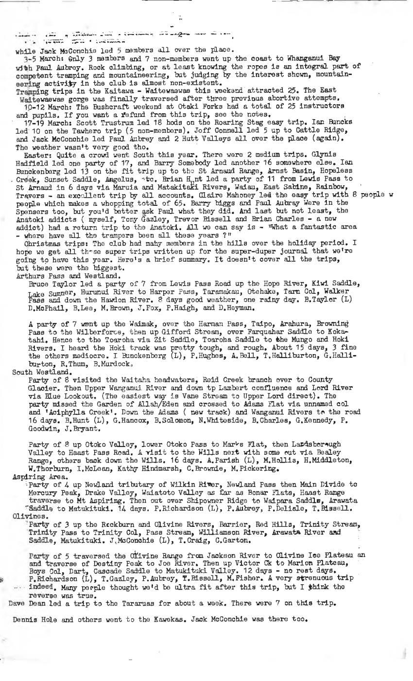 Scanned journal page 1 of 1: Christmas Trips 1977/78