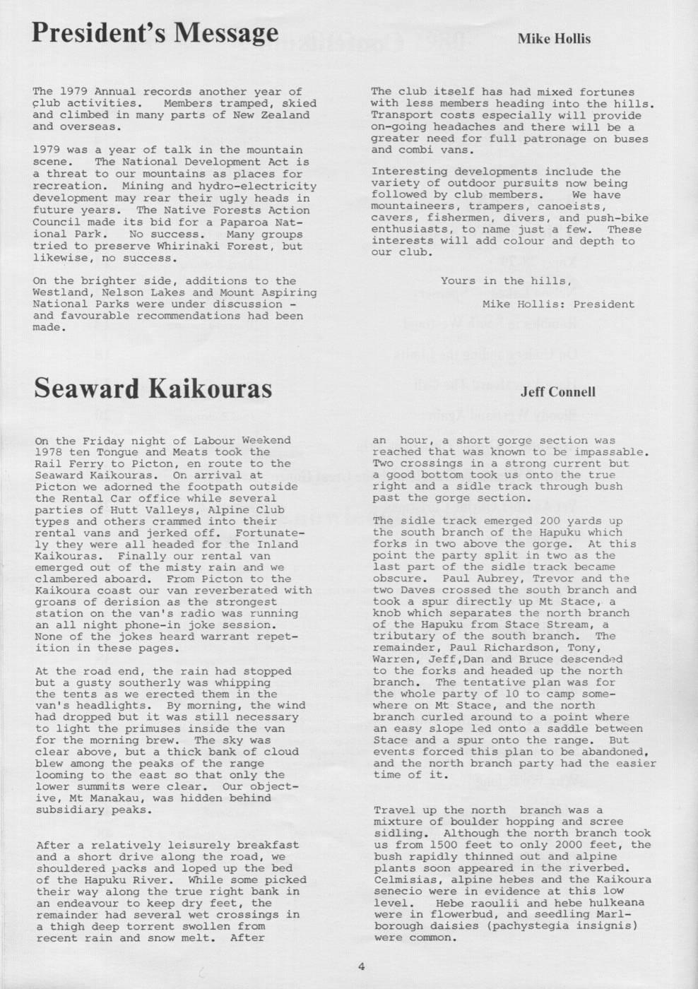 Scanned journal page 1 of 3: Seaward Kaikouras
