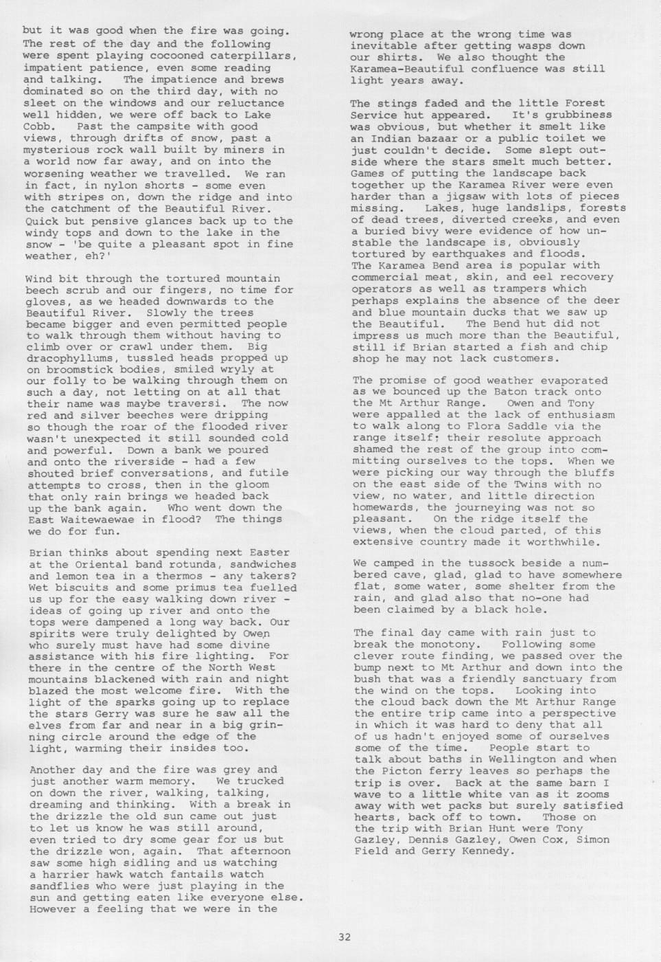 Scanned journal page 2 of 3: Easter 1980