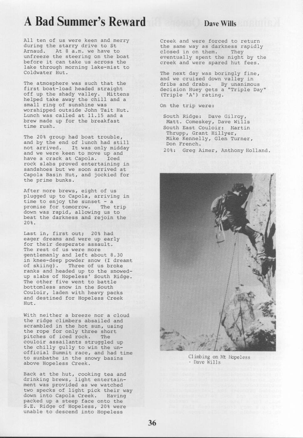 Scanned journal page 2 of 2: Kaimanawas - Queens Birthday