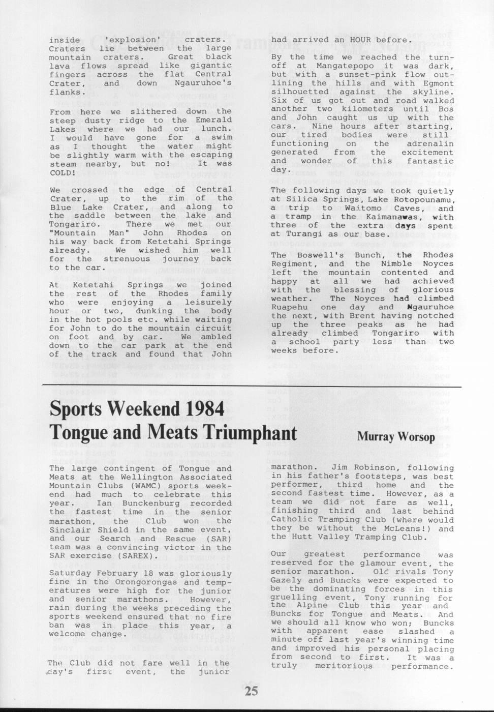 Scanned journal page 2 of 2: Easter at Ruapehu