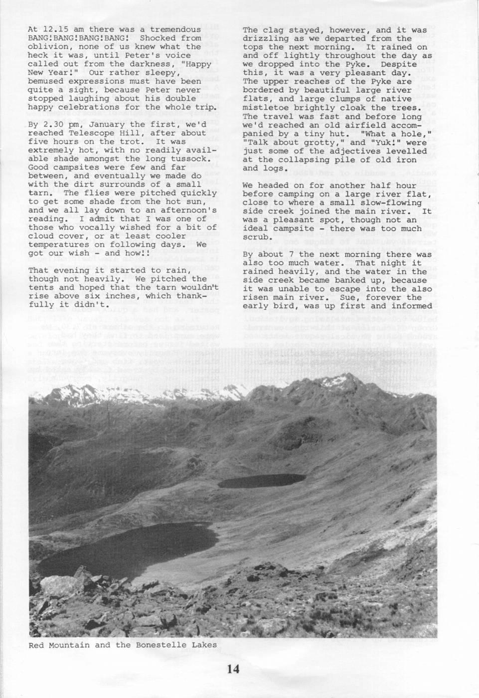 Scanned journal page 4 of 8: Red Hills - Xmas 1984/85