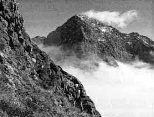 East Ridge between light and shadow