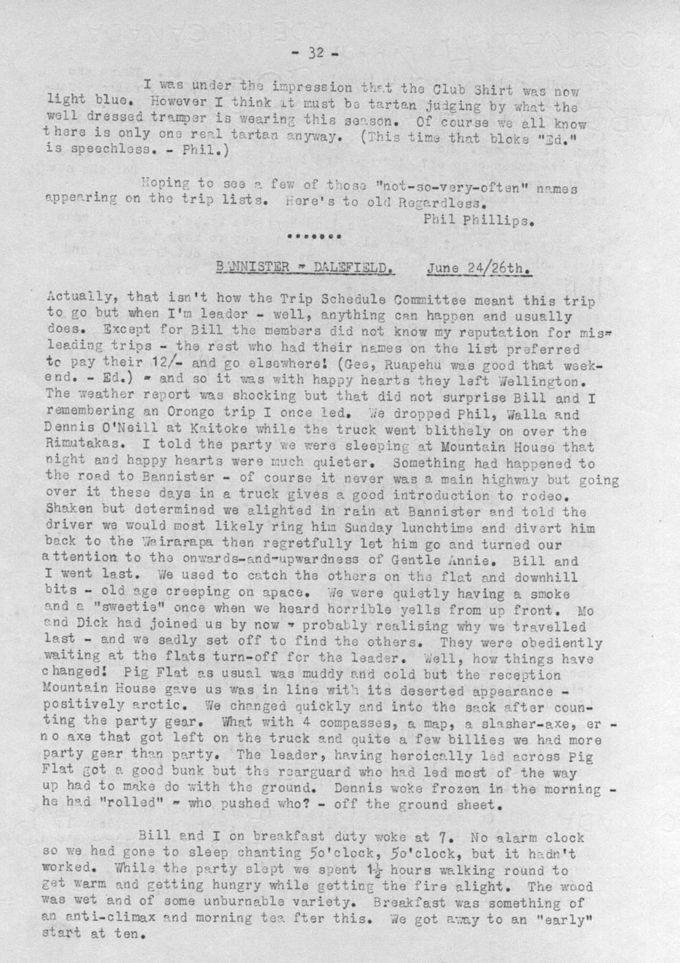 Scanned journal page 1 of 3: Bannister - Dalefield