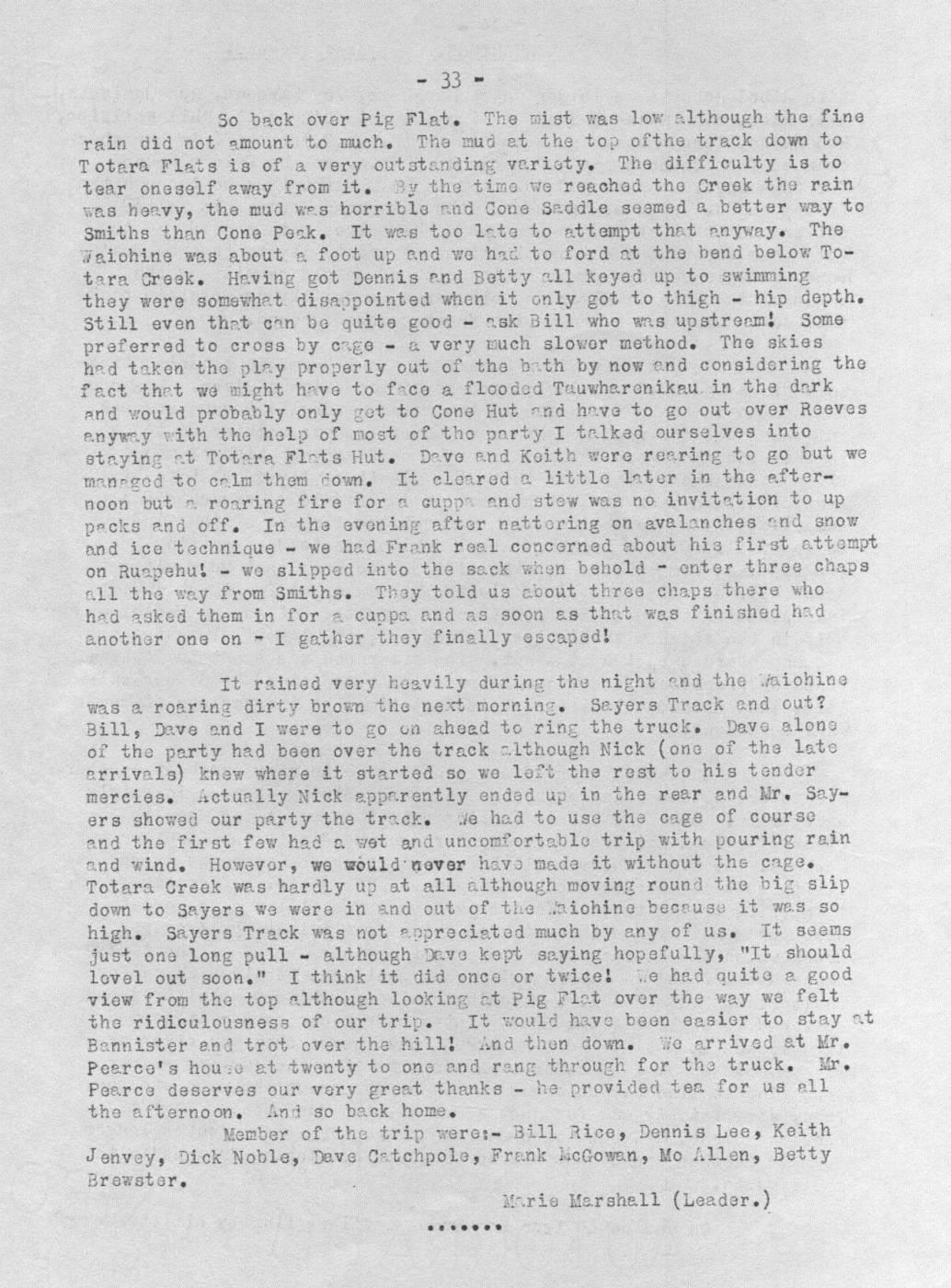 Scanned journal page 2 of 3: Bannister - Dalefield