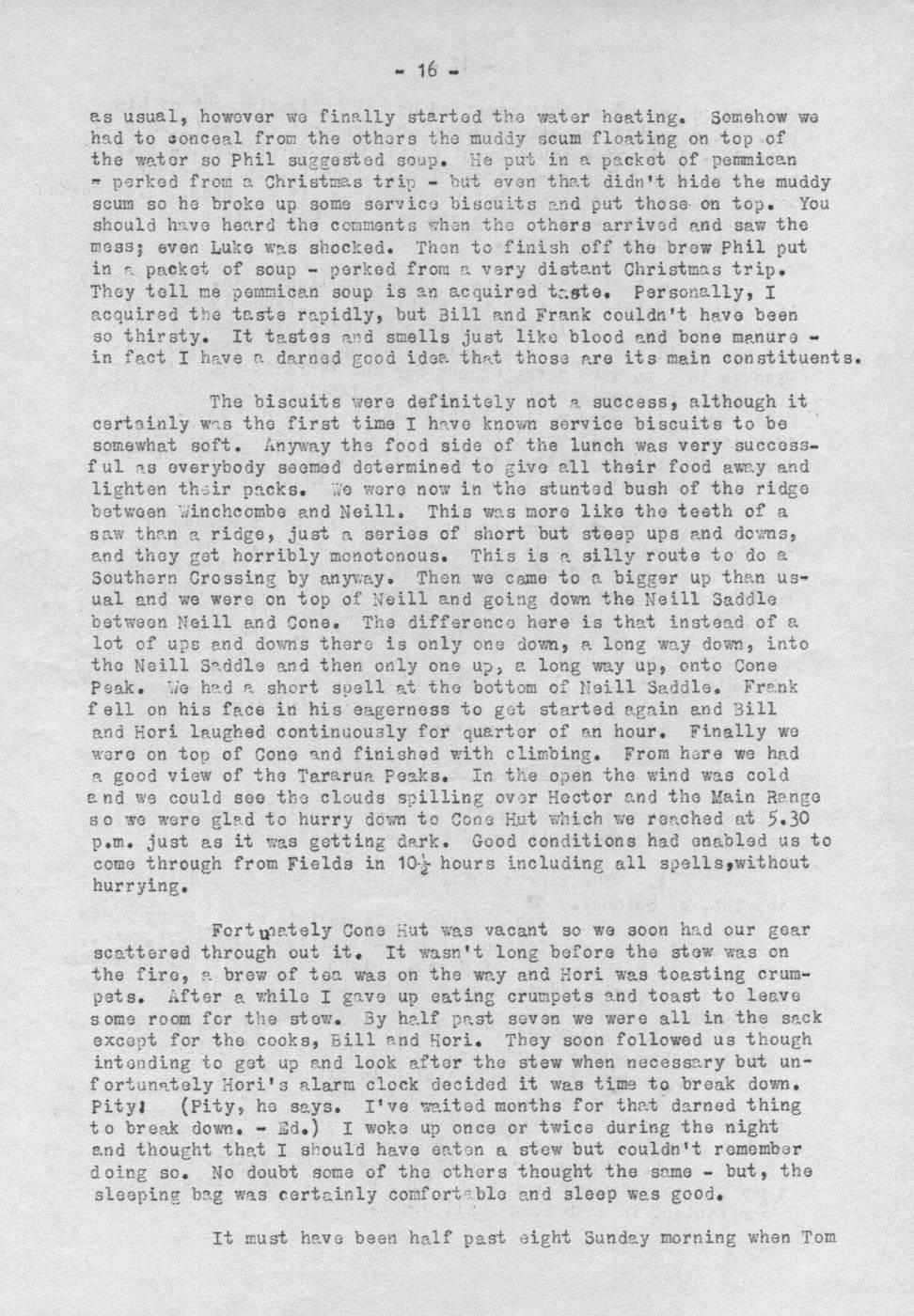 Scanned journal page 2 of 3: Neill-Winchcombe Crossing