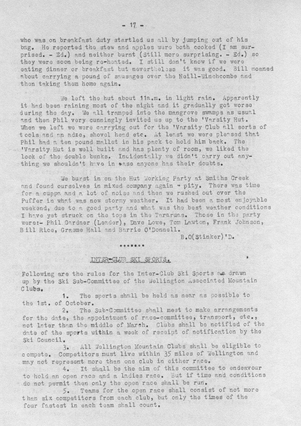 Scanned journal page 3 of 3: Neill-Winchcombe Crossing
