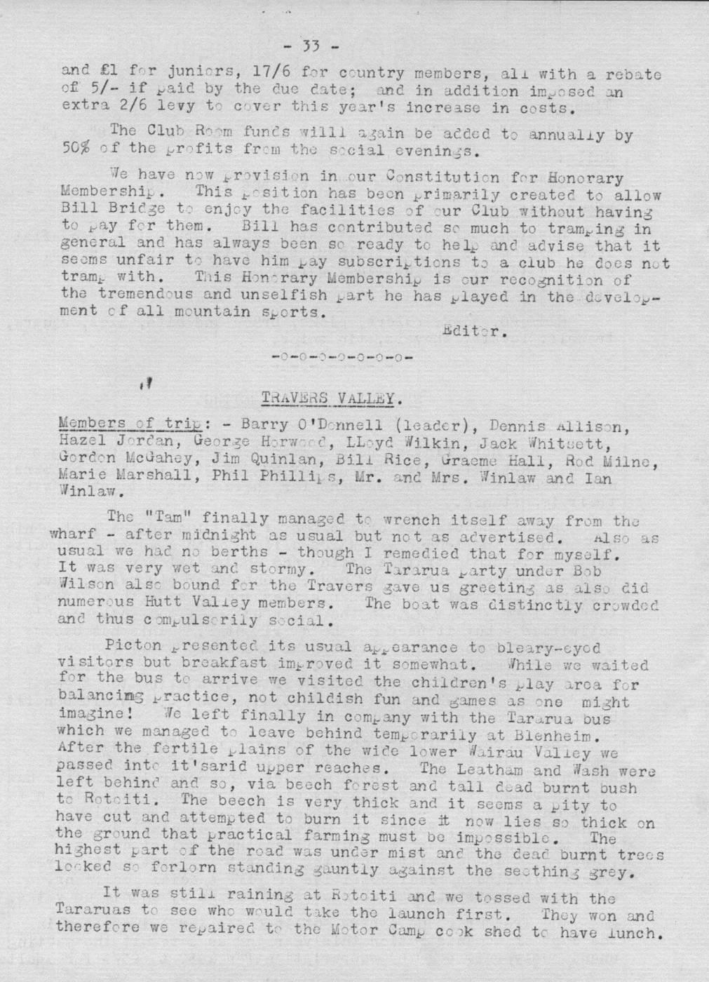 Scanned journal page 1 of 3: Travers Valley