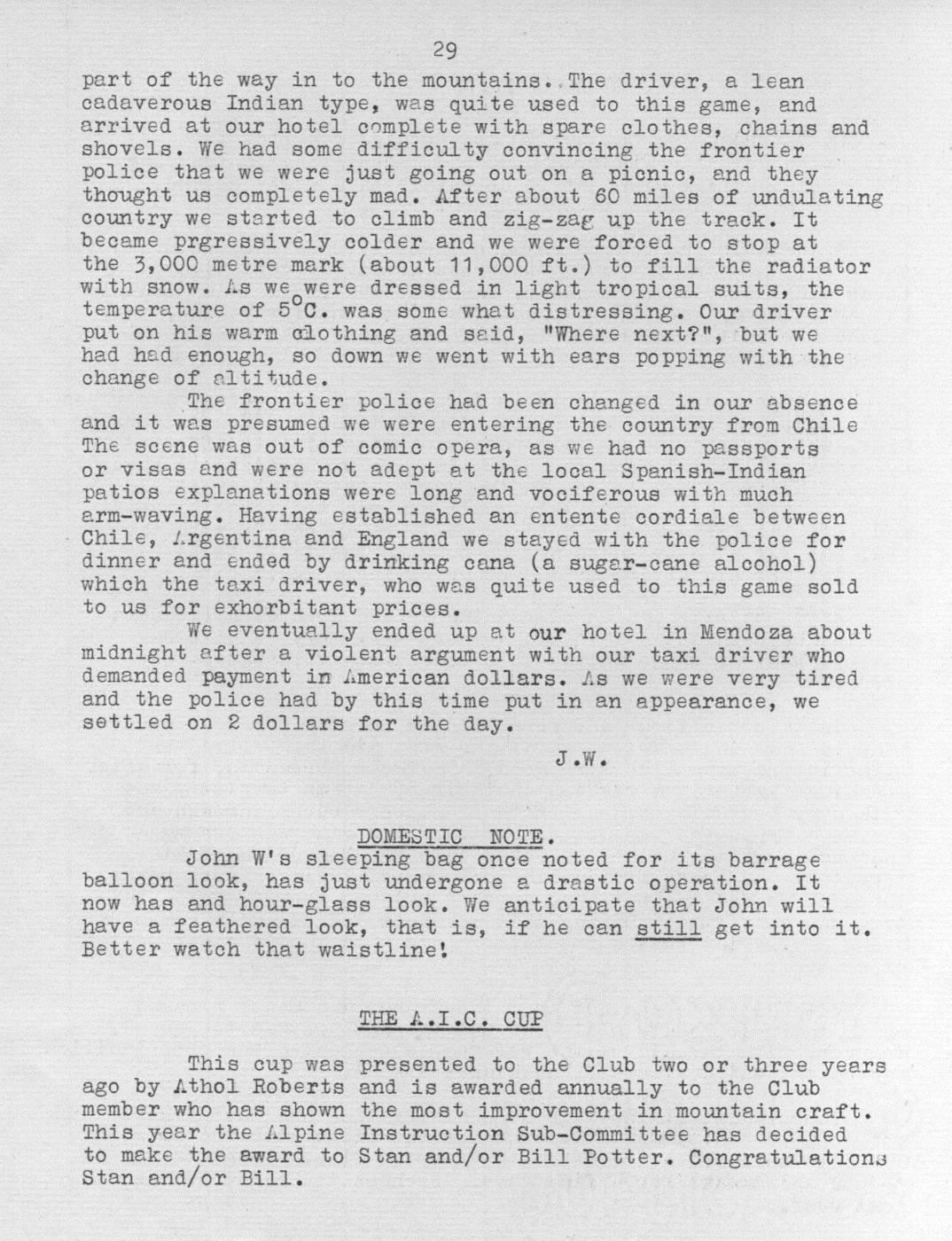 Scanned journal page 2 of 2: Meandering in the Andes