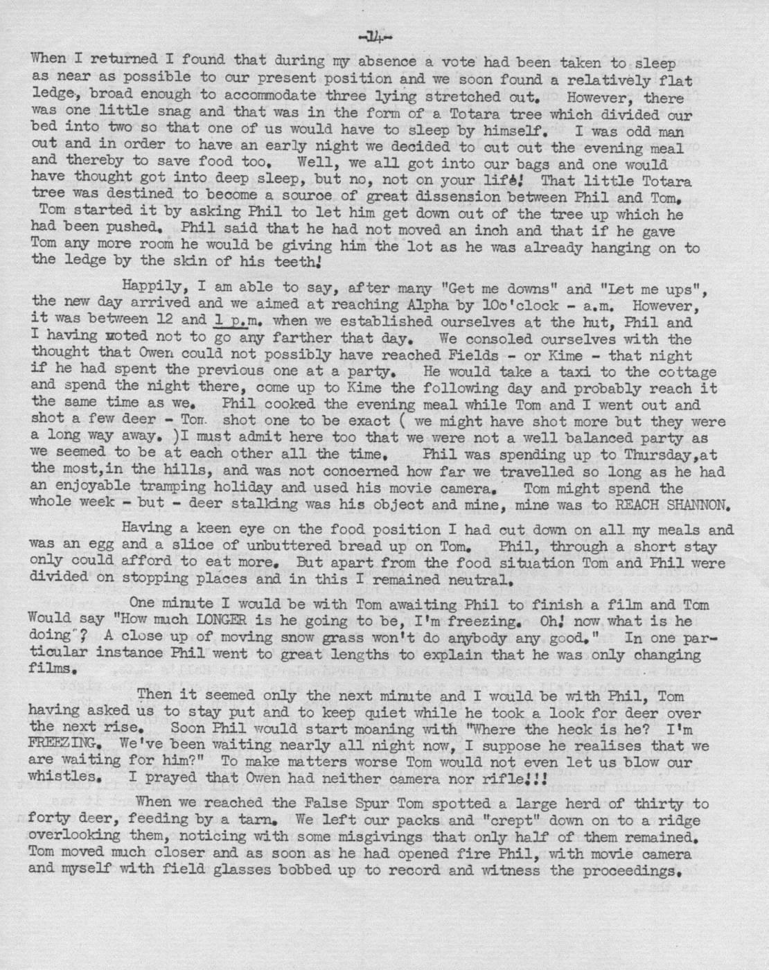 Scanned journal page 2 of 6: No Man's Land - The Main Range