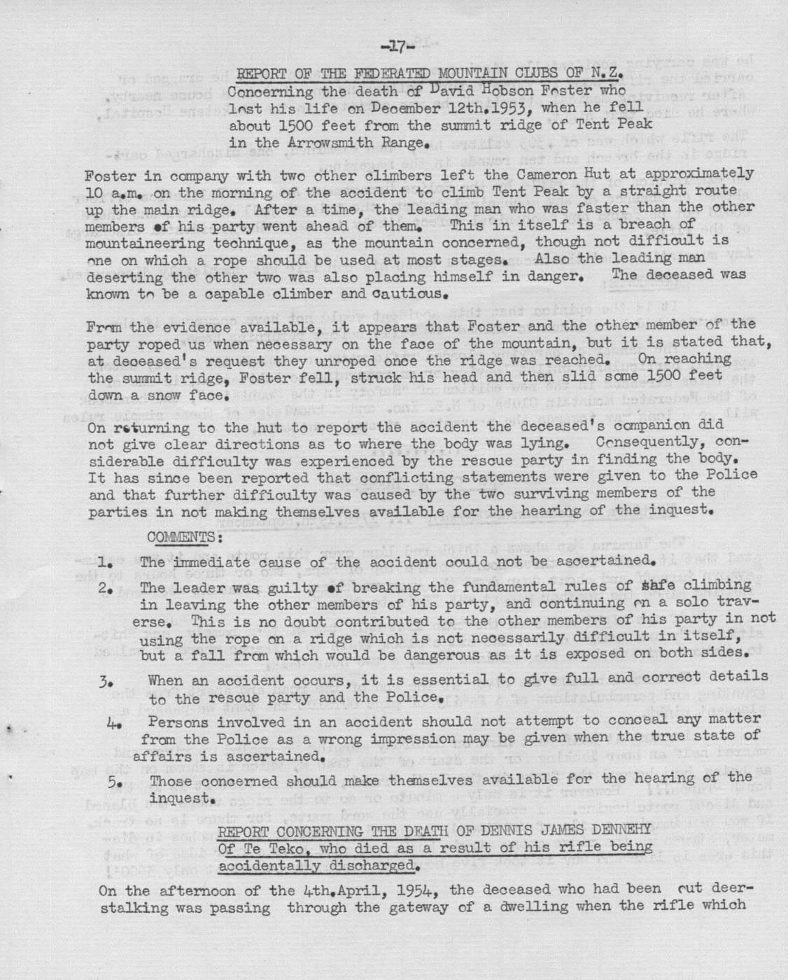 Scanned journal page 6 of 6: No Man's Land - The Main Range