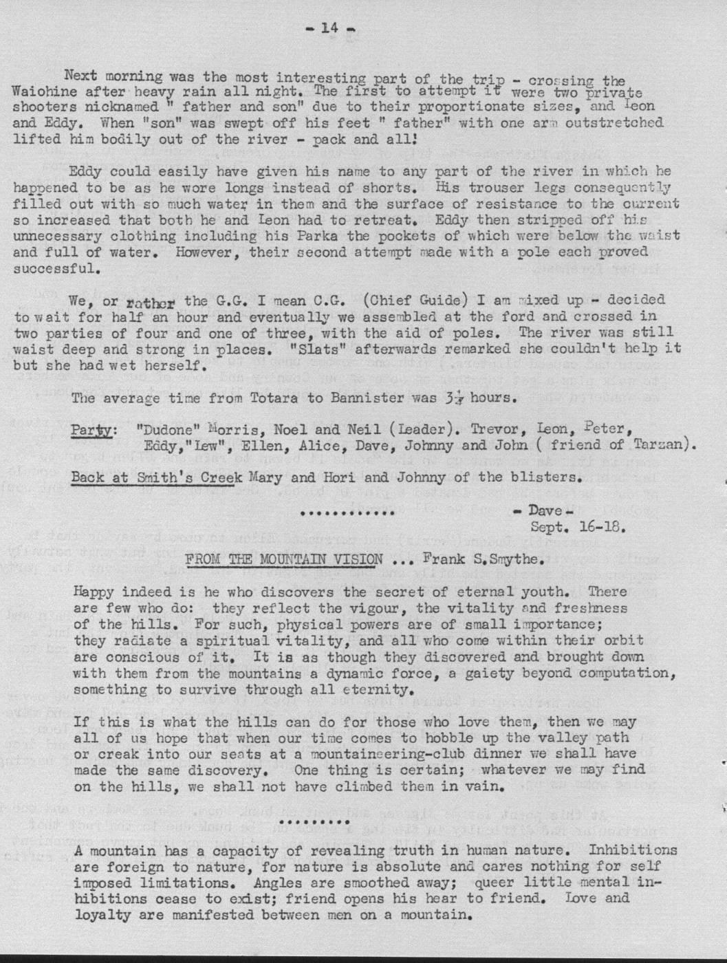 Scanned journal page 2 of 2: Operation Eight: The Eighth Attempt at Totara Flats