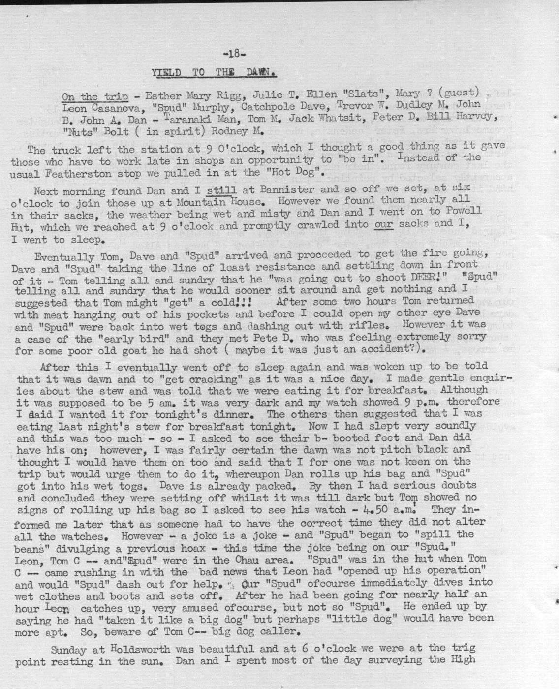 Scanned journal page 1 of 2: Yield to the Dawn