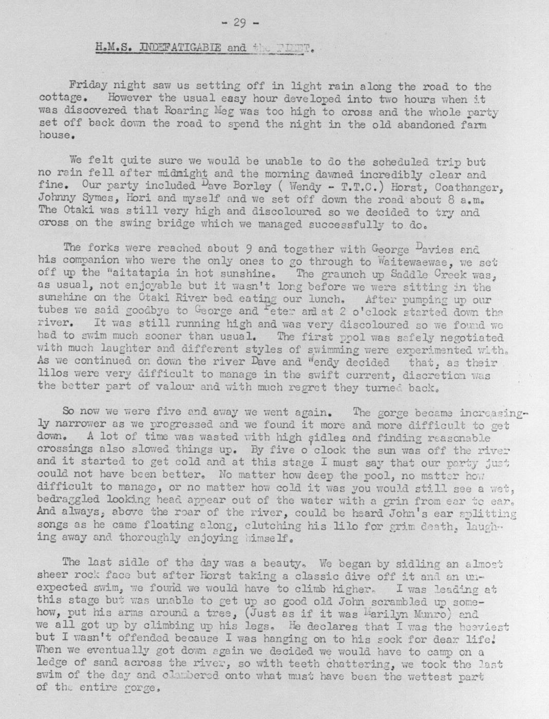 Scanned journal page 1 of 2: H.M.S. Indefatigable and the Fleet
