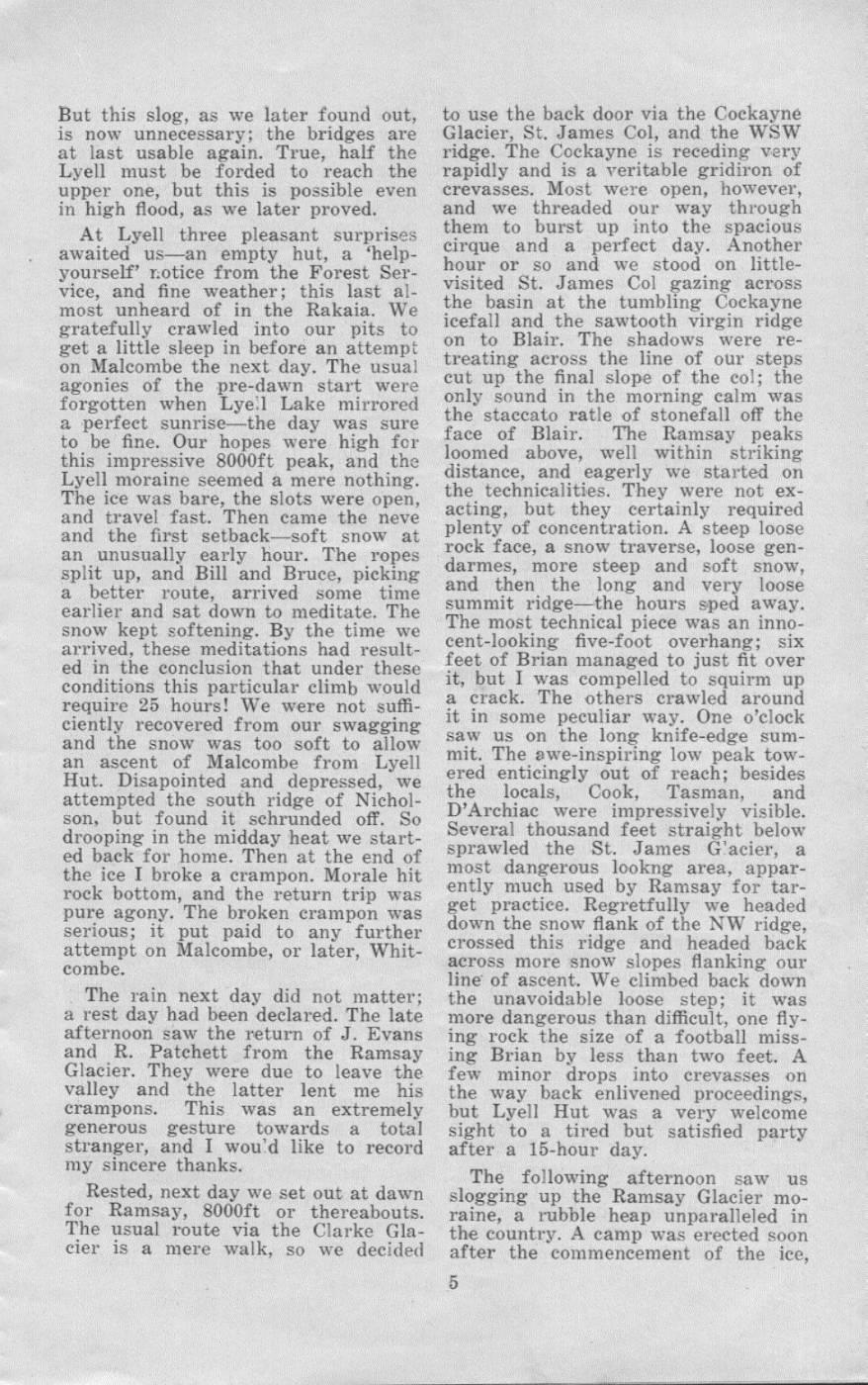 Scanned journal page 2 of 4: A Rakaia Holiday