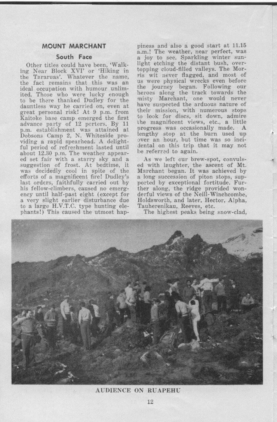 Scanned journal page 1 of 2: Mount Marchant