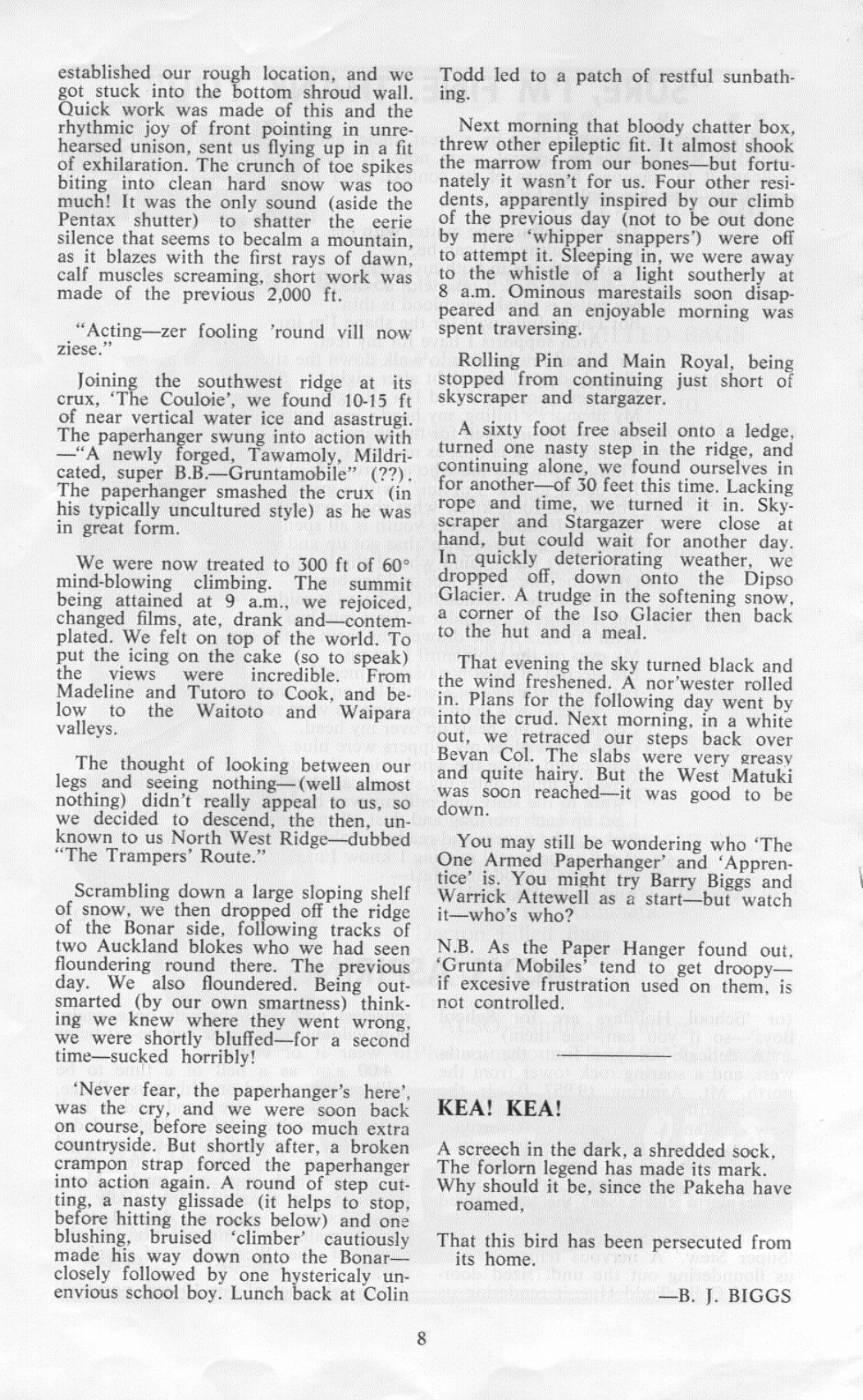 Scanned journal page 2 of 3: Boys Aspiring (School Holidays Trip)
