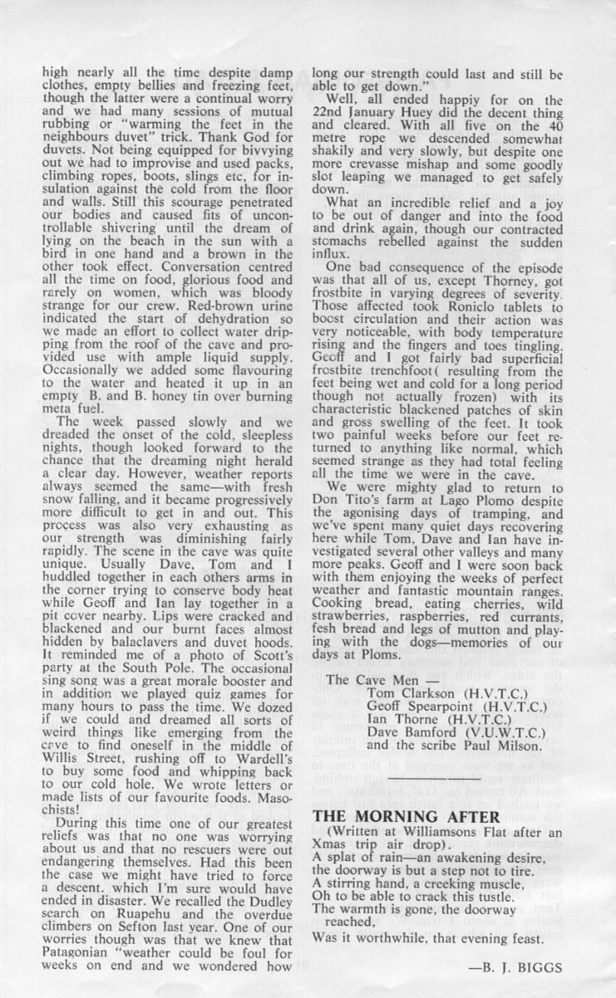 Scanned journal page 2 of 3: Patagonian Pitfalls