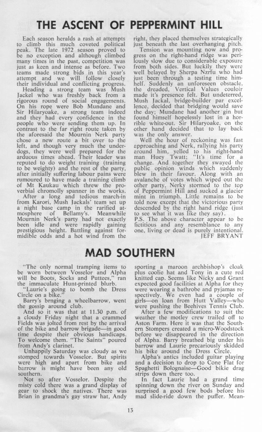Scanned journal page 3 of 3: Patagonian Pitfalls