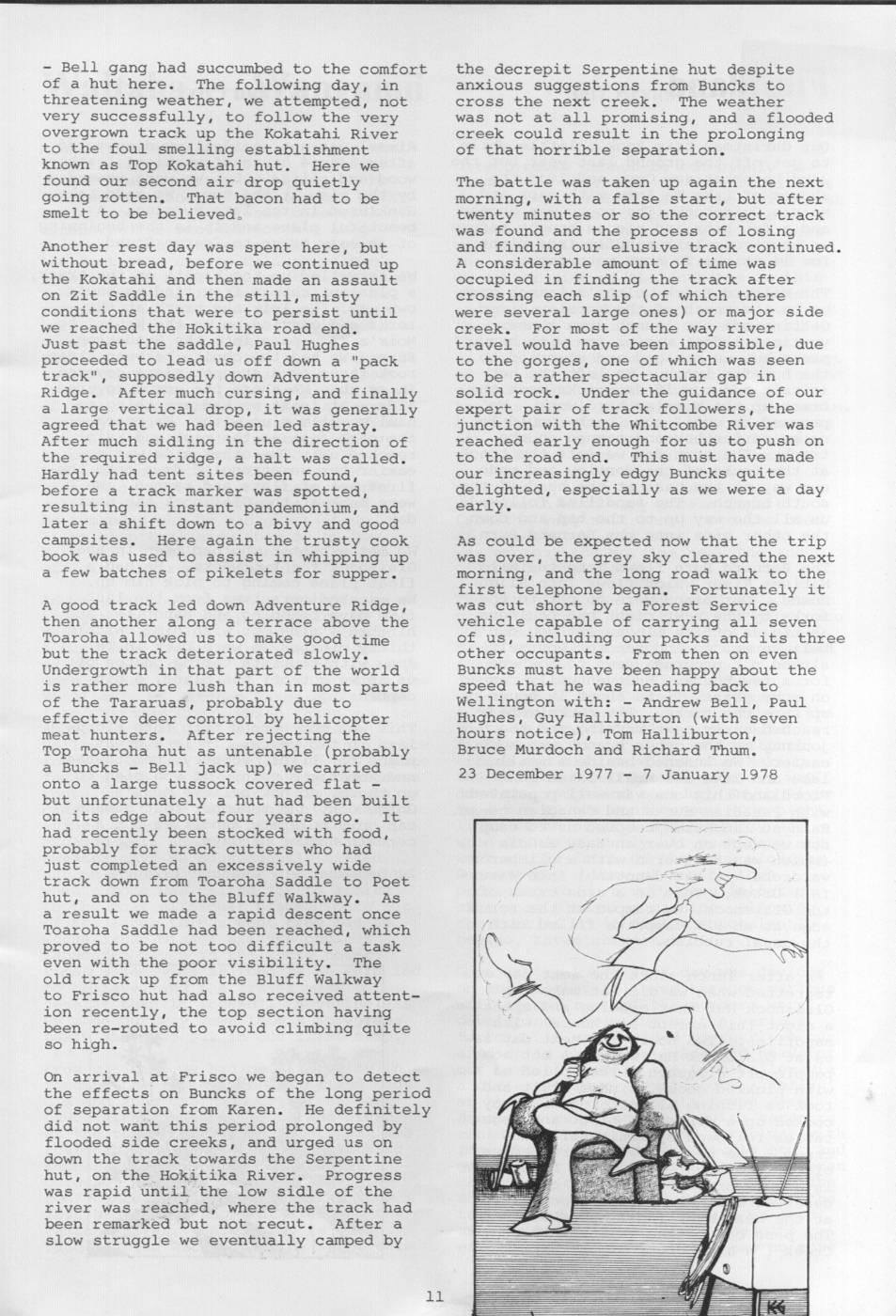 Scanned journal page 2 of 3: From the Waimak to the Hokitika