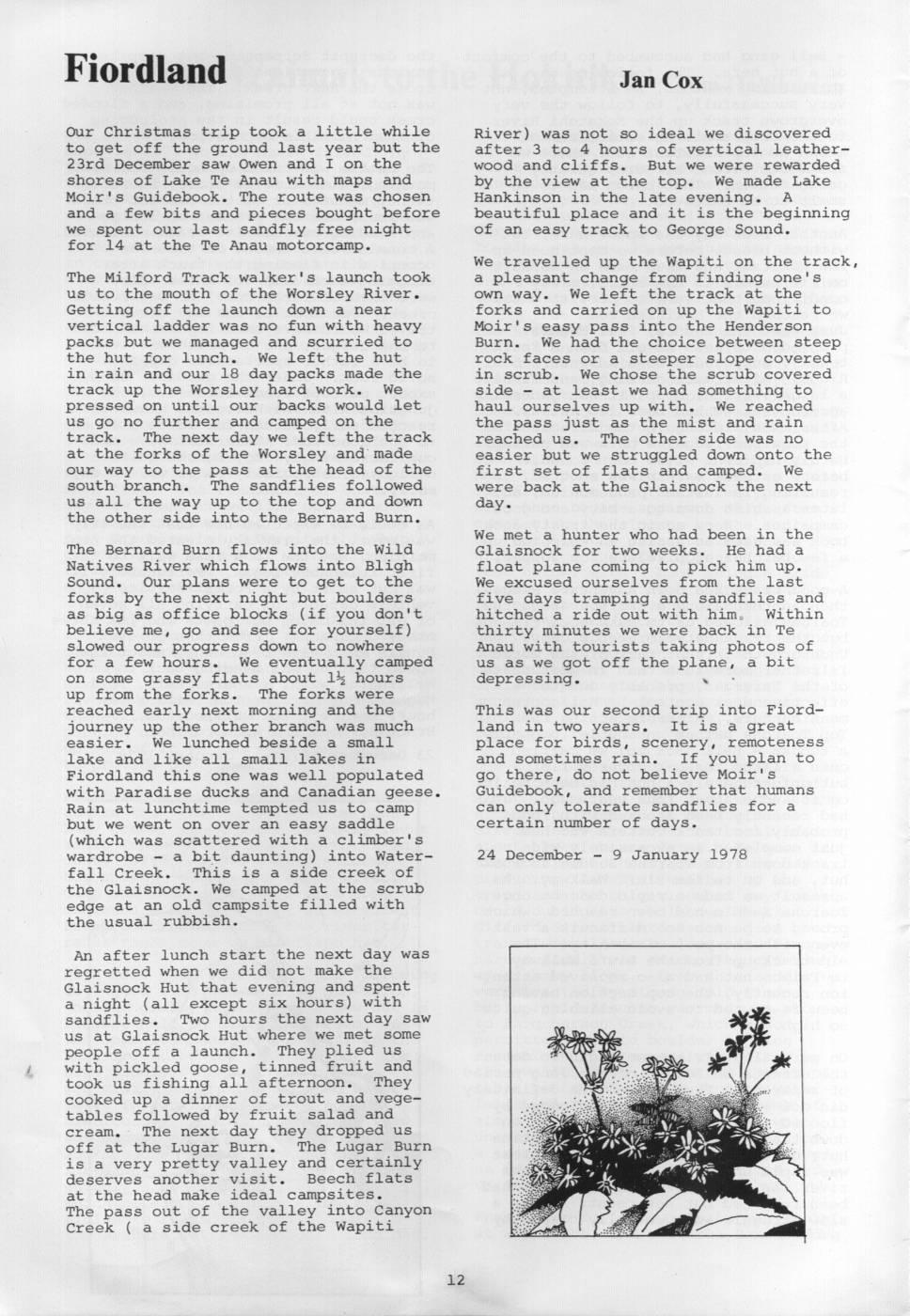 Scanned journal page 3 of 3: From the Waimak to the Hokitika