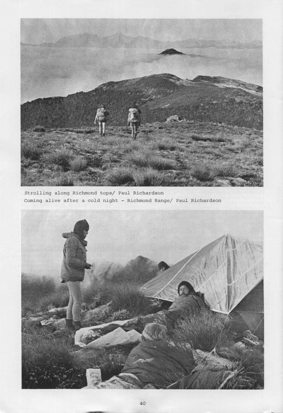 Scanned journal page 2 of 3: Richmond Range