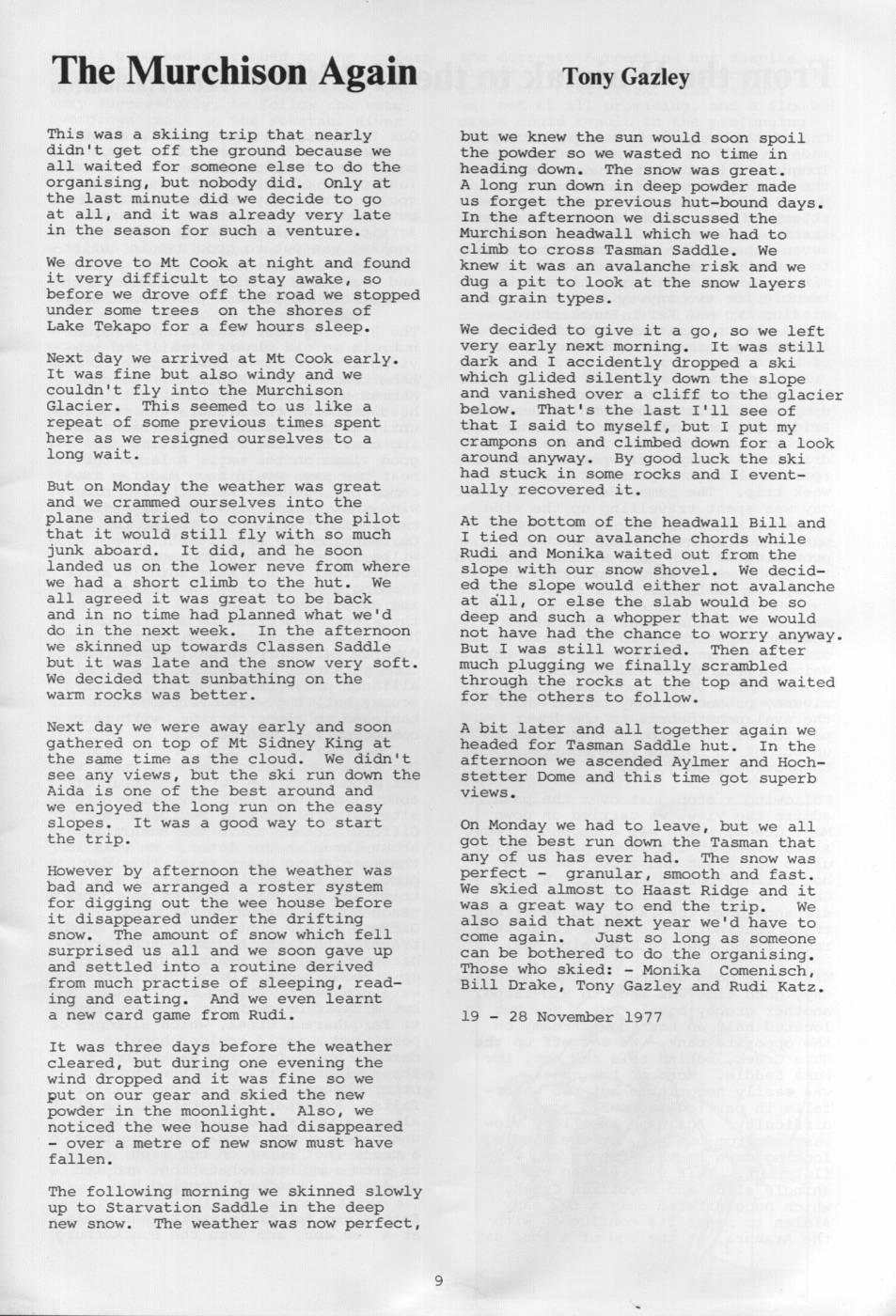 Scanned journal page 1 of 2: The Murchison Again