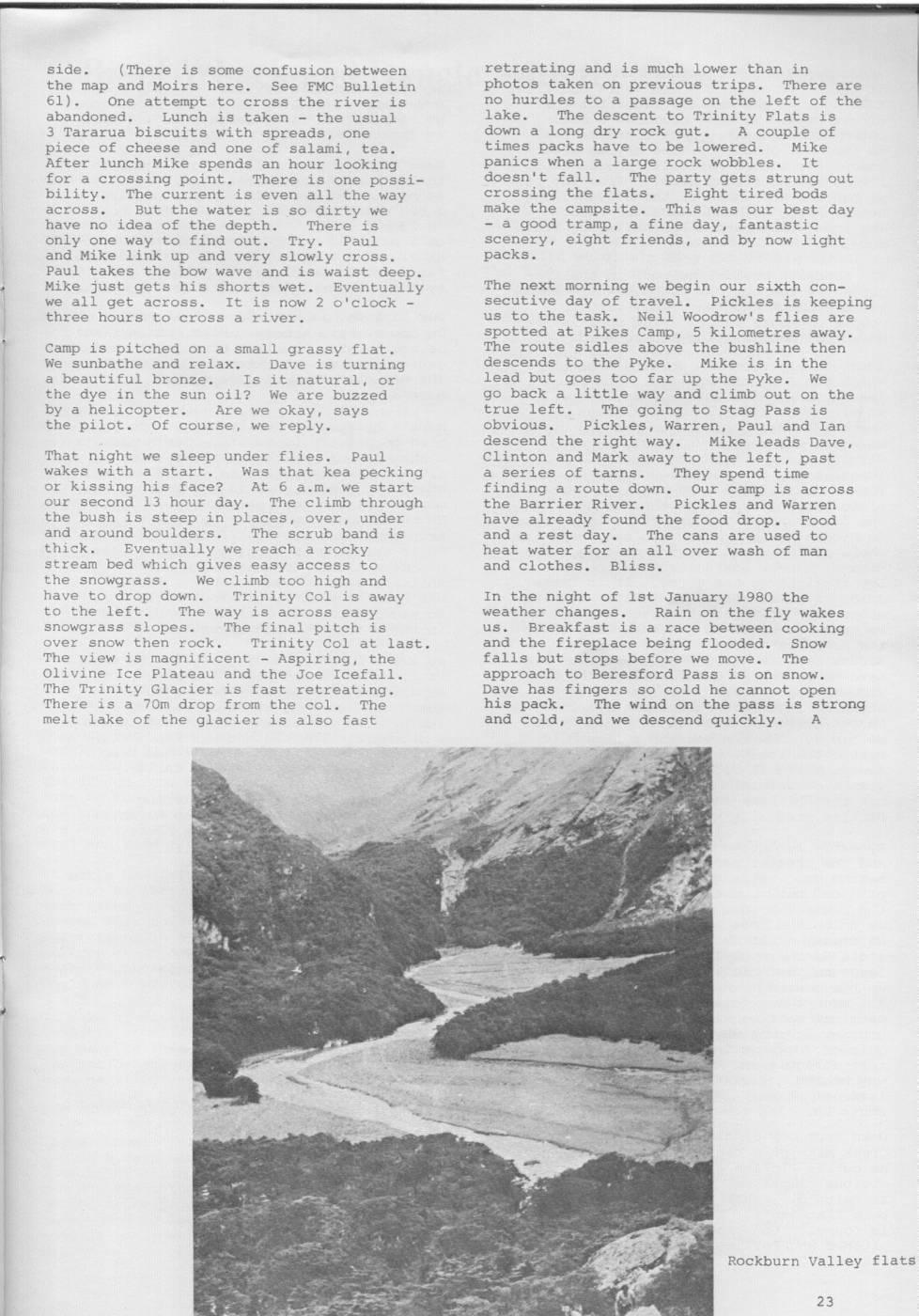 Scanned journal page 3 of 5: Arawata - Olivine Christmas Trip