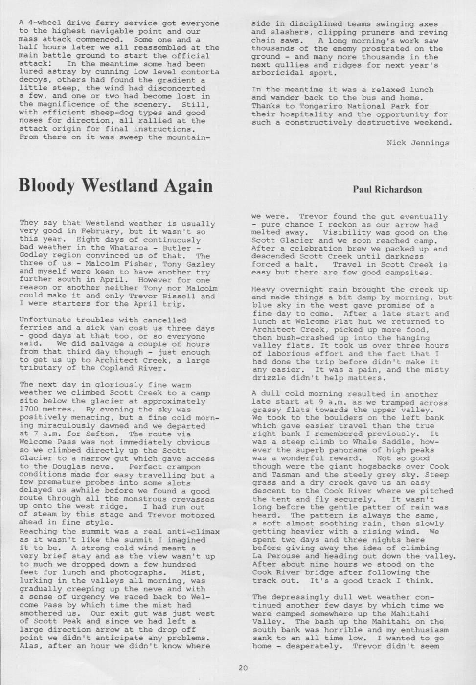 Scanned journal page 1 of 2: Bloody Westland Again