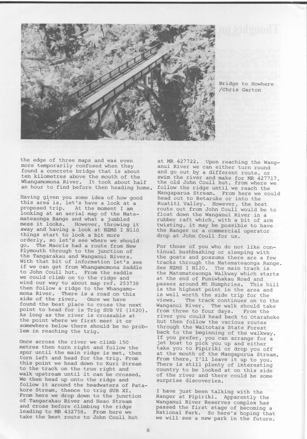Scanned journal page 2 of 3: Thoughts on the Wanganui River