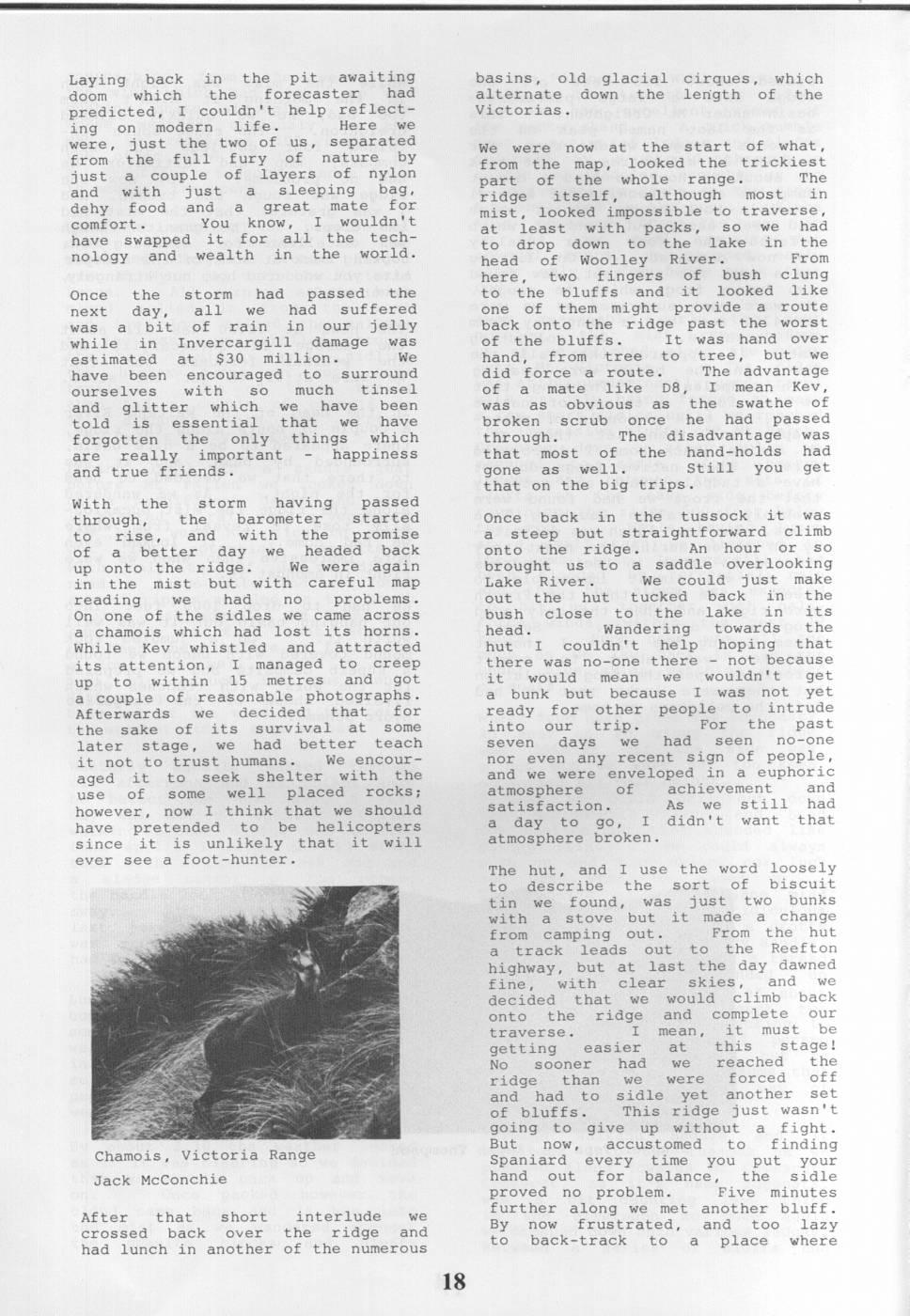 Scanned journal page 4 of 5: Brunner and Victoria Ranges