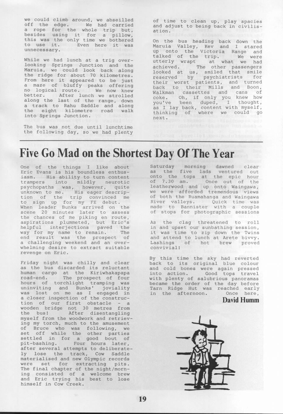 Scanned journal page 1 of 2: Five Go Mad on the Shortest Day of the Year