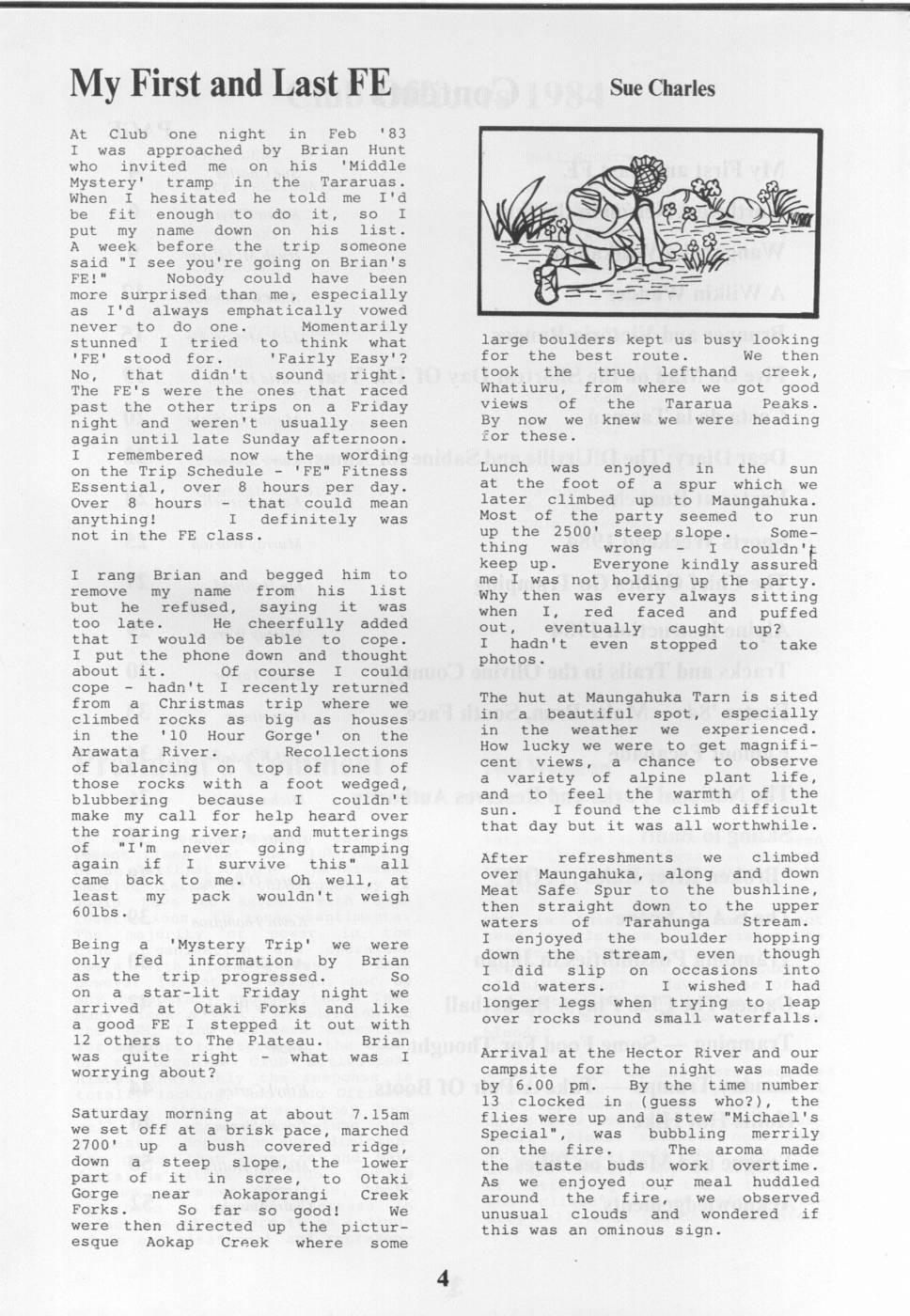 Scanned journal page 1 of 3: My First and Last FE