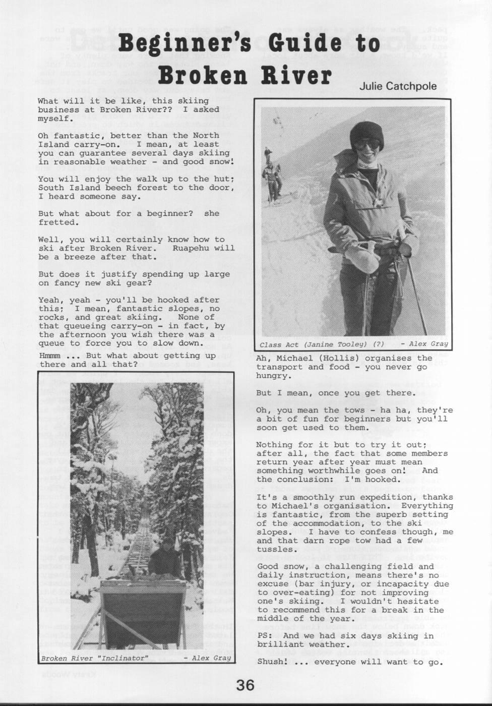 Scanned journal page 3 of 3: Debut at Mount Cook