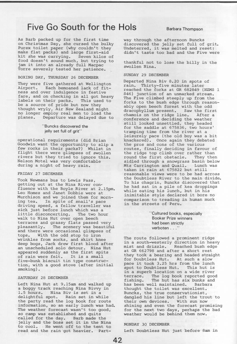 Scanned journal page 1 of 5: Five Go South for the Hols