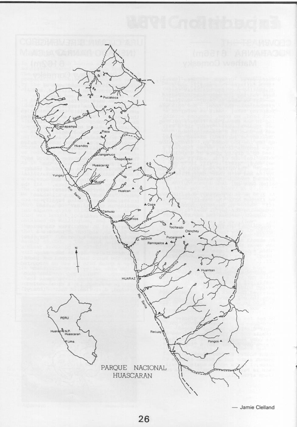 Scanned journal page 3 of 8: WTMC Peruvian Expedition 1986