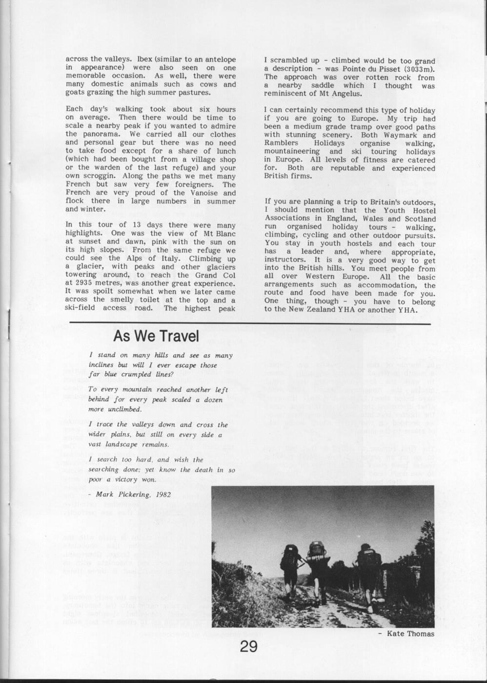 Scanned journal page 2 of 3: A Walking Journey in the French Alps