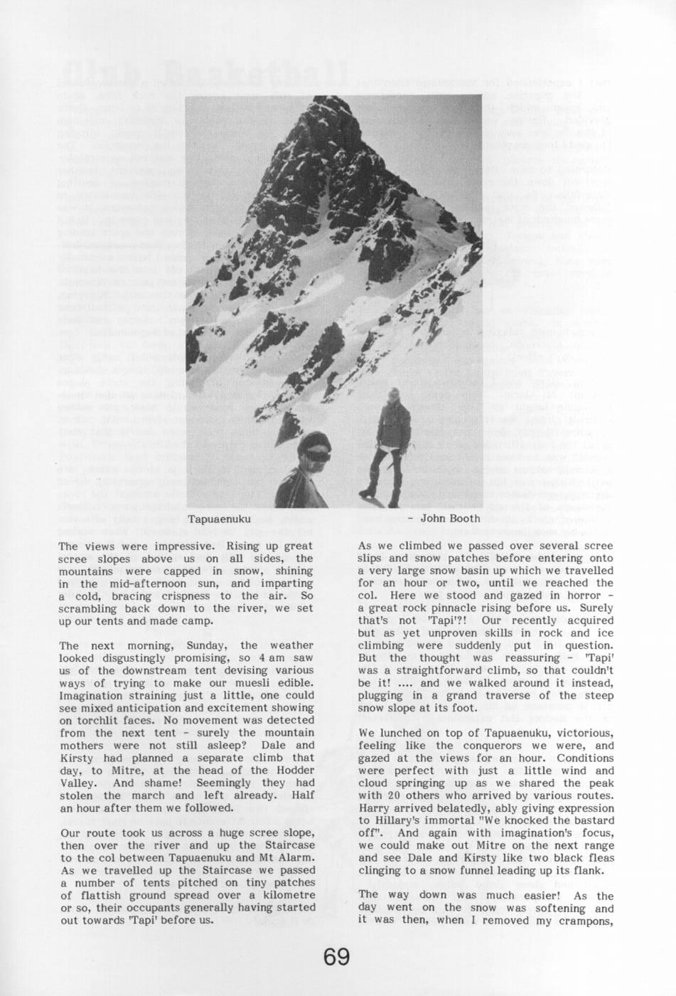 Scanned journal page 2 of 4: Journey to the Kaikouras