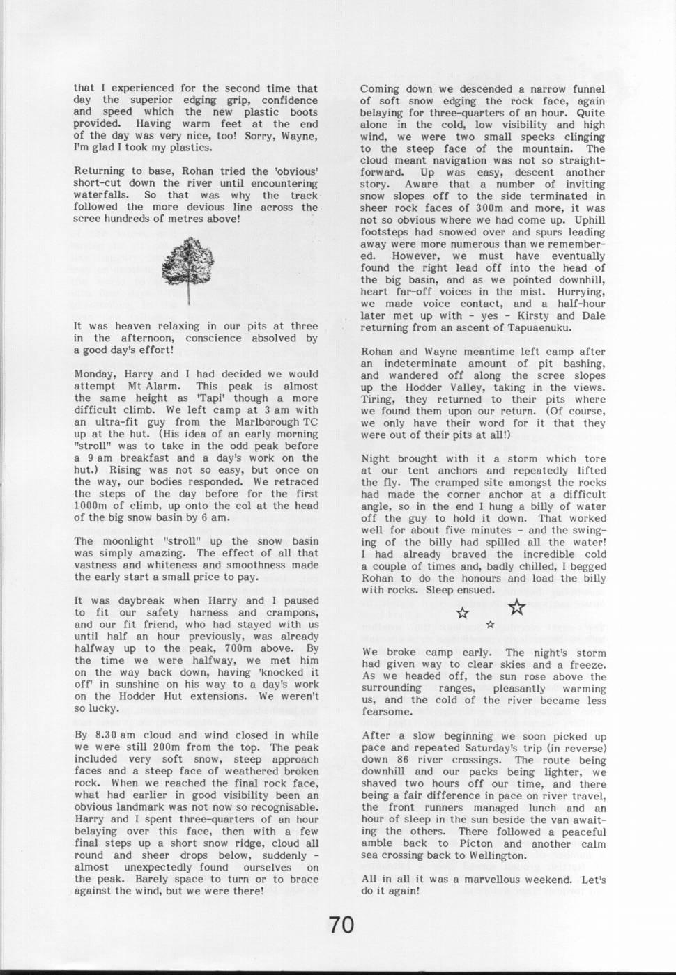 Scanned journal page 3 of 4: Journey to the Kaikouras