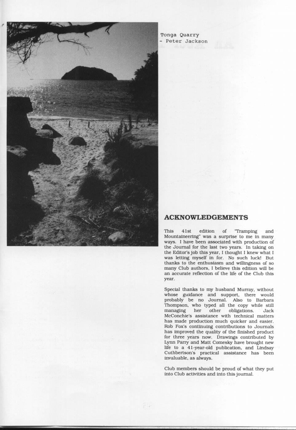 Scanned journal page 2 of 2: An Abel Tasman Easter