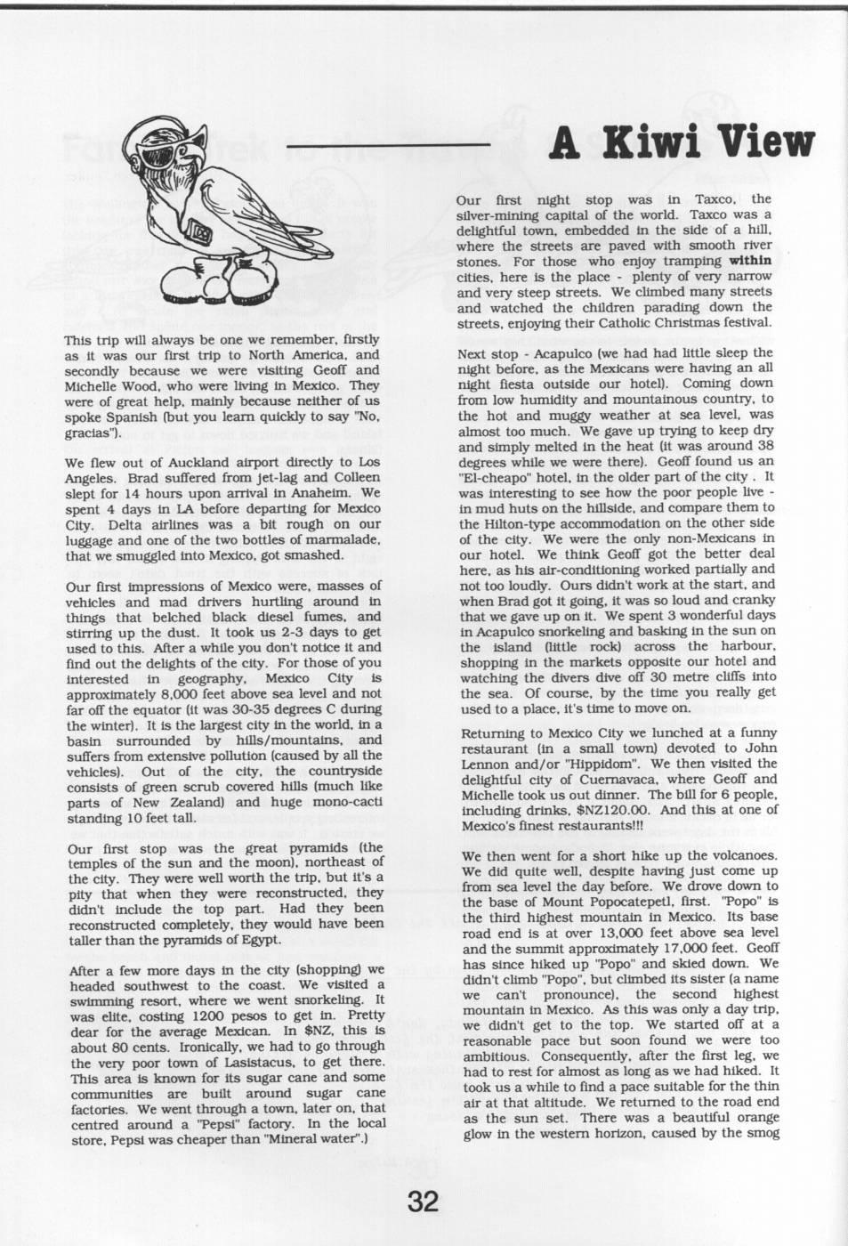 Scanned journal page 3 of 3: Family Trek to the Travers & Sabine