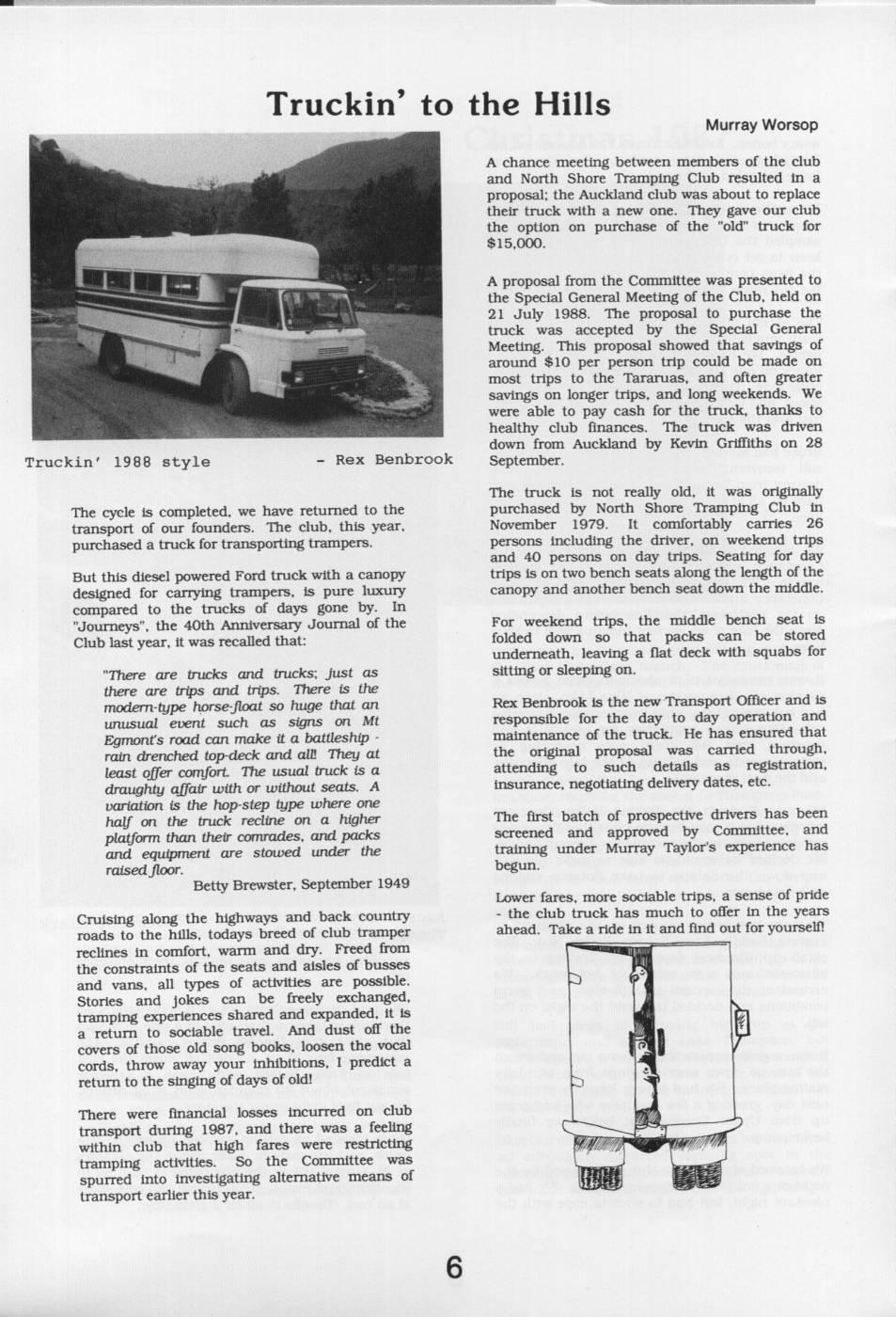 Scanned journal page 3 of 3: Nelson Lakes - Christmas 1987