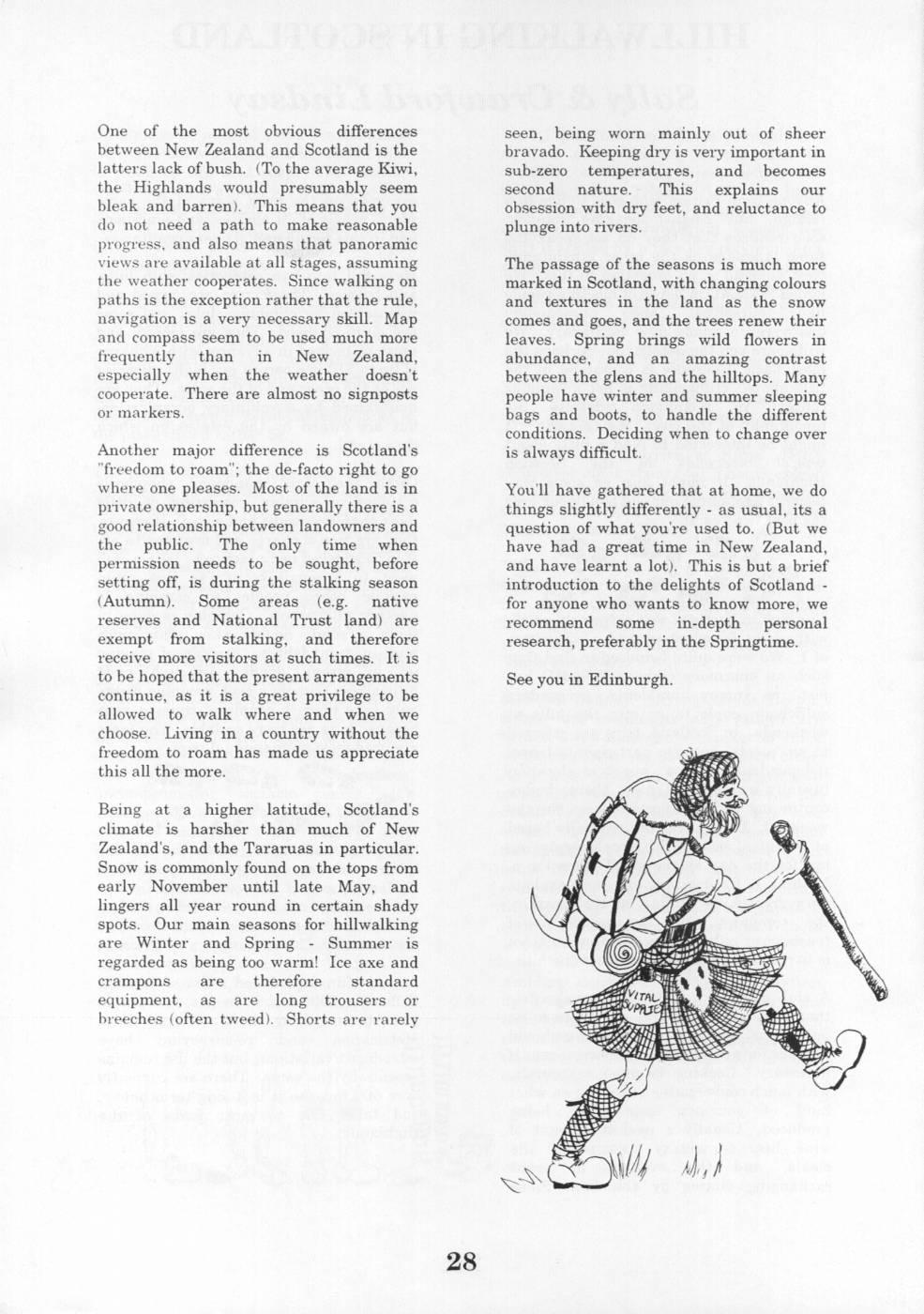 Scanned journal page 2 of 3: Hillwalking in Scotland